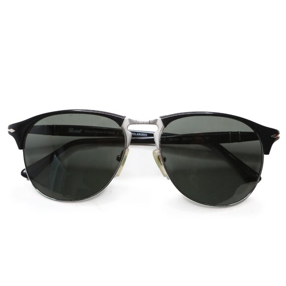 Persol Polarized Sunglasses PO8649S Black/Silver Icons Made in Italy Unisex - Picture 9 of 13